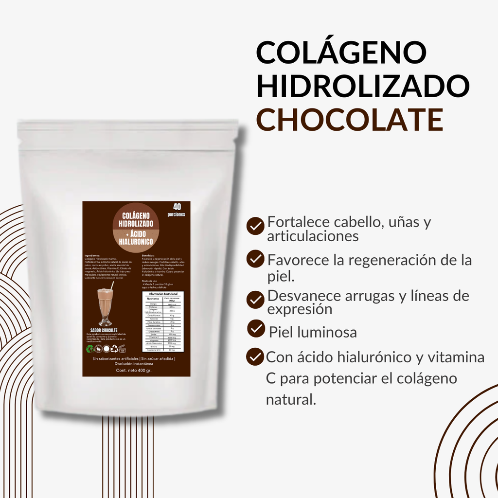 COLAGENO HIDROLIZADO DE CHOCOLATE 400 G