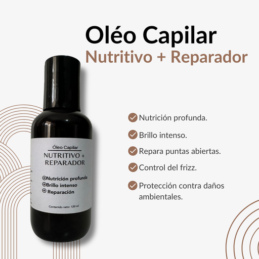 ÓLEO CAPILAR NUTRITIVO + REPARADOR 