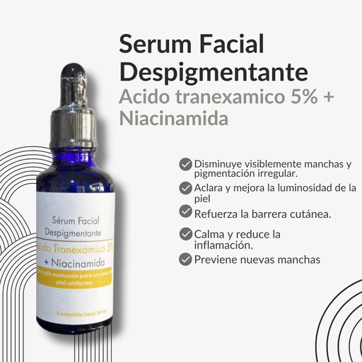 [NTF-TRX-NIA-50ML] Sérum Facial Con Ácido Tranexámico 5% + Niacinamida