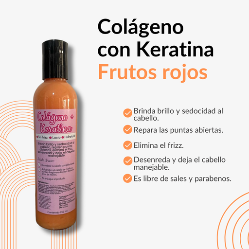 KERATINA CON COLAGENO FRUTOS ROJOS 250 G