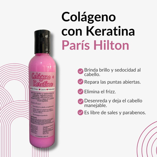 KERATINA CON COLAGENO PARIS HILTON 250 G